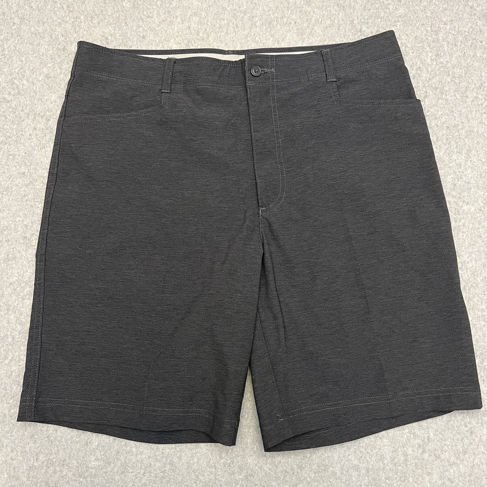 Pebble Beach Shorts Men's 34 Gray Dry-Luxe Performance Wicking Stretch Golf EUC